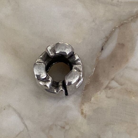 925 Sterling Silver Init”F” Charm Bead - Picture 3 of 4